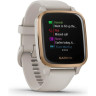 Часы GARMIN VENU SQ – MUSIC EDITION ROSE GOLD ALUMINUM BEZEL WITH LIGHT SAND CASE AND SILICONE BAND 010-02426-11
