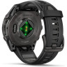 Смарт-часы GARMIN FENIX 8 – 43 мм, AMOLED Sapphire, титан с DLC-покрытием Carbon Gray и силиконовым ремешком черного/серого цвета 010-02903-21